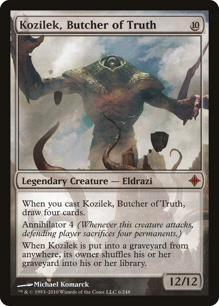 Kozilek, Butcher of Truth (ROE-006) - Rise of the Eldrazi
