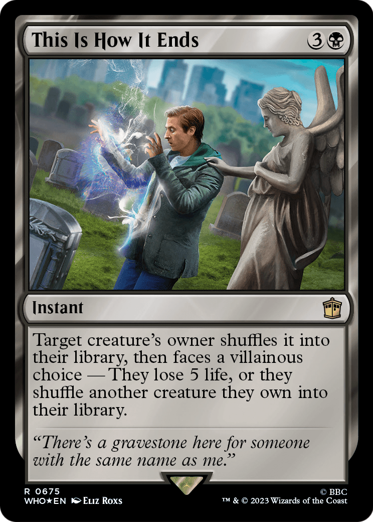 This Is How It Ends (Surge Foil) (WHO-675) - Doctor Who Foil