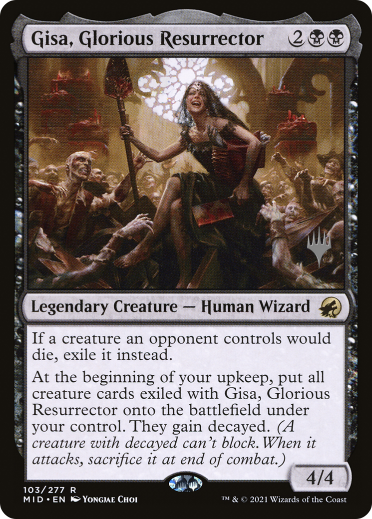 Gisa, Glorious Resurrector (PPMID-103) - Innistrad: Midnight Hunt Promos Foil