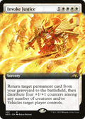 Invoke Justice (Extended Art) (NEO-437) - Kamigawa: Neon Dynasty: (Extended Art)
