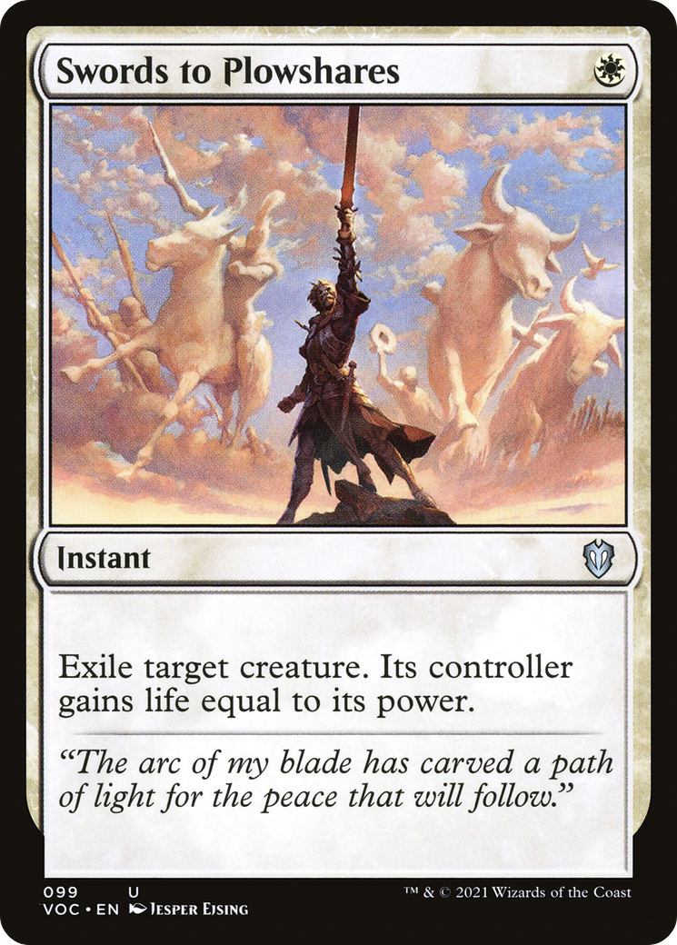 Swords to Plowshares (VOC-099) - Crimson Vow Commander