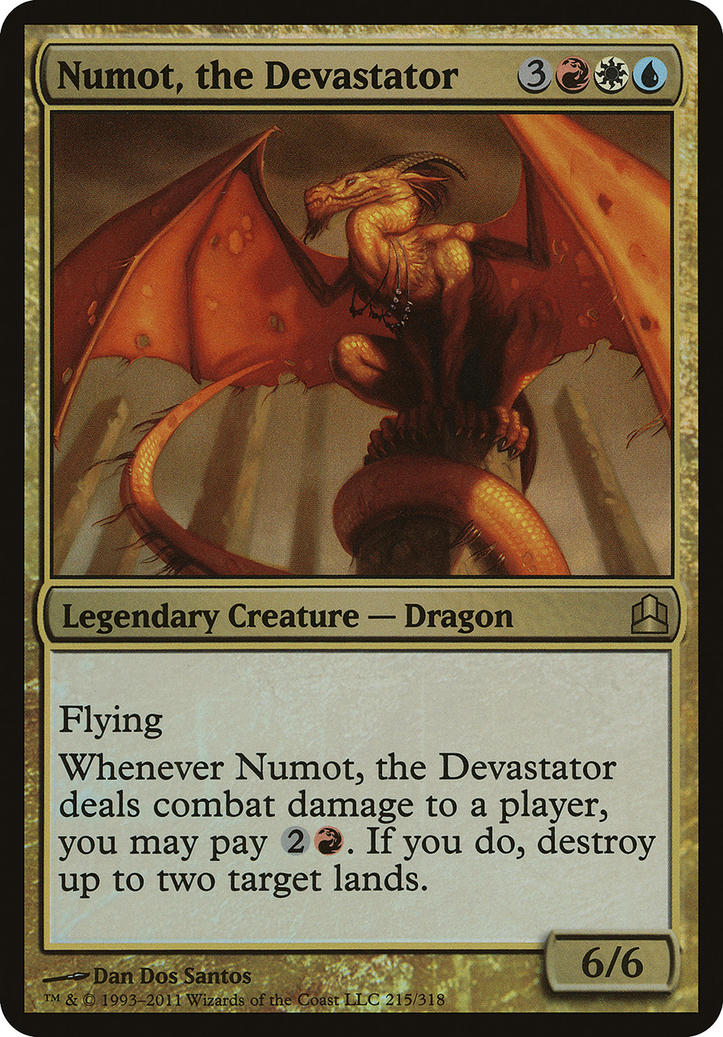 Numot, the Devastator (Commander) (OVER-) - Commander 2011 Oversized Foil