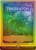 Triceratops - Wayward Swordtooth (Rainbow Foil) (SLD-1392) - Secret Lair Drop / Triceratops (Borderless) Foil