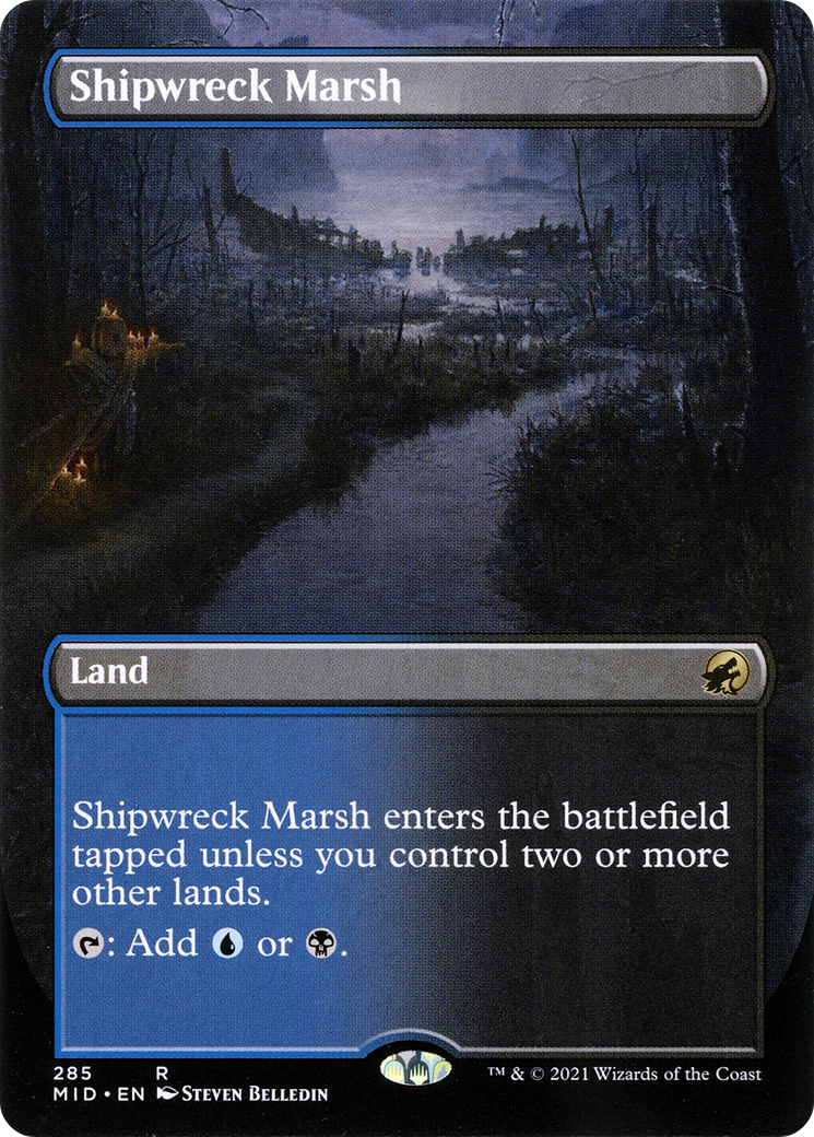 Shipwreck Marsh (Borderless) (MID-285) - Innistrad: Midnight Hunt