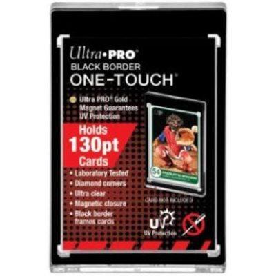 Ultra Pro One-Touch 130pt Magnetic UV 1 Card Holder: Black Border
