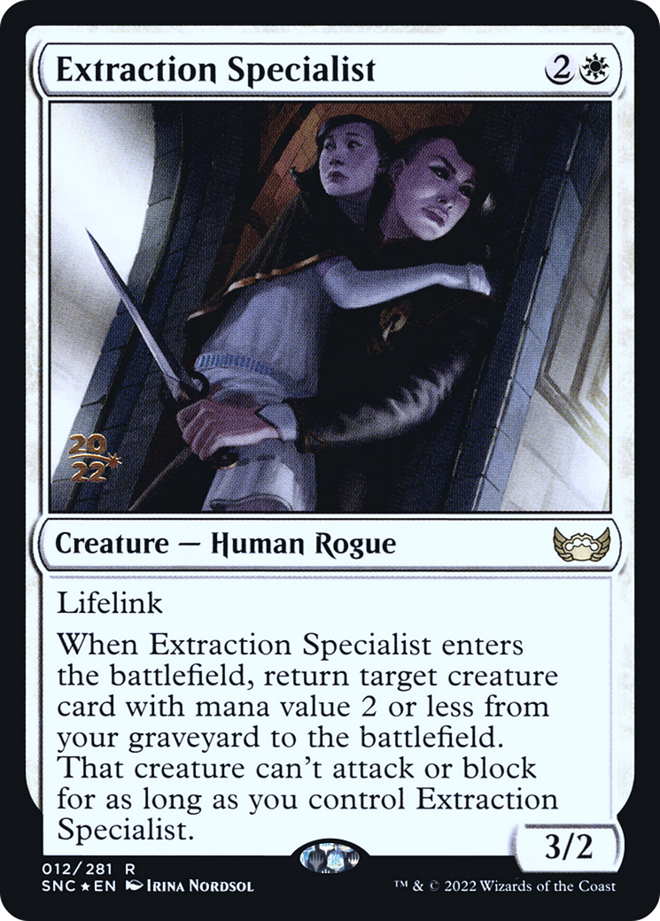 Extraction Specialist (PRE-012) - Streets of New Capenna Promos Foil