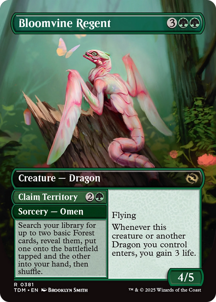 Bloomvine Regent (Borderless) (TDM-381) - Tarkir: Dragonstorm Foil