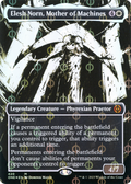 Elesh Norn, Mother of Machines (Showcase) (Step-and-Compleat Foil) (ONE-420) - Phyrexia: All Will Be One: (Showcase) (Borderless) Foil