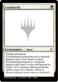 Unstickerify (UNK-) - Un-Known Event Playtest Cards