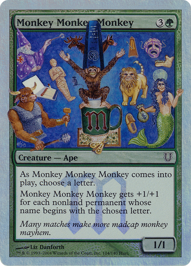 Monkey Monkey Monkey (UNH-104★) - Unhinged Foil