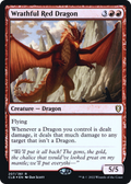Wrathful Red Dragon (PRE-207) - Battle for Baldur's Gate Promos Foil