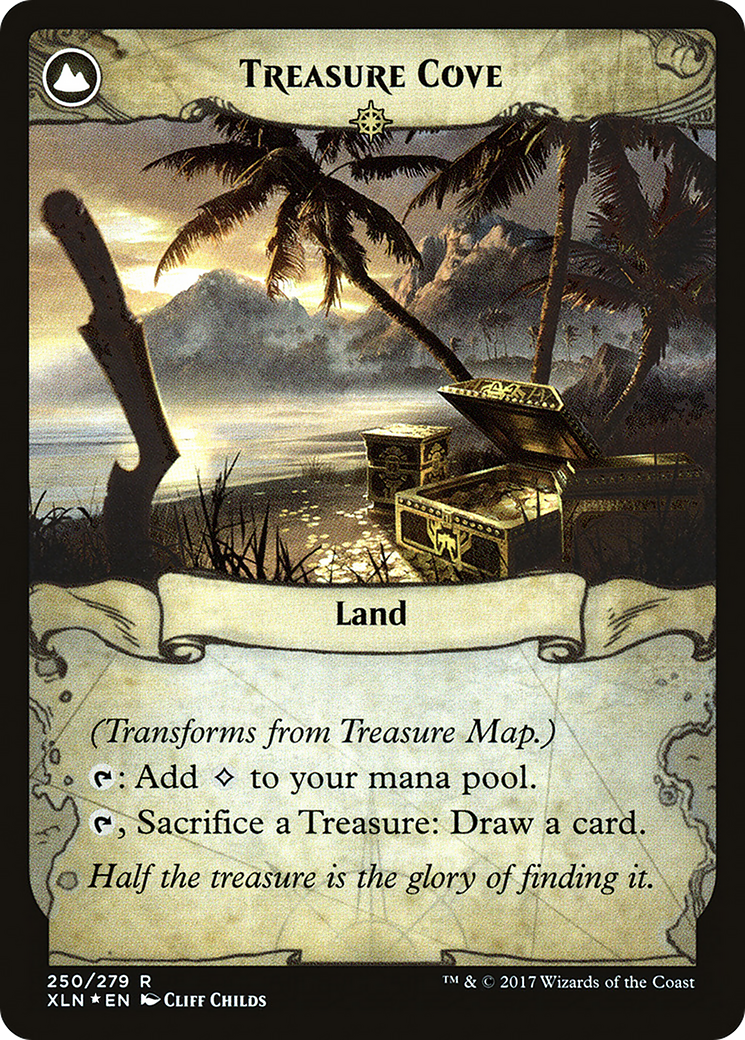 Treasure Map (XLN) (PRE-250S) - Ixalan Promos: (compasslanddfc) Foil