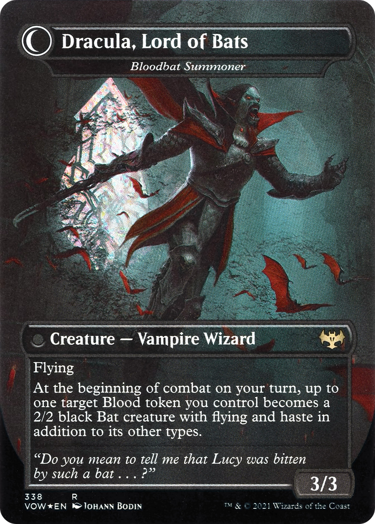 Dracula, Lord of Blood - Voldaren Bloodcaster (VOW-338) - Innistrad: Crimson Vow: (Double Faced Transform) (Borderless)