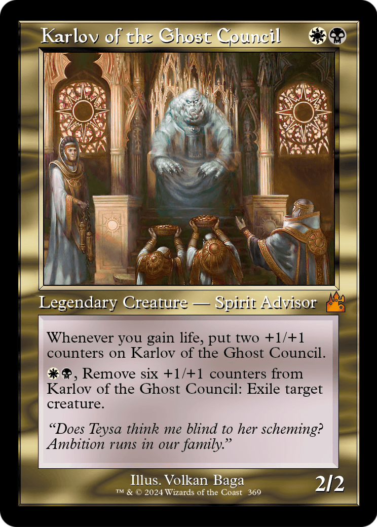 Karlov of the Ghost Council (Retro Frame) (RVR-369) - Ravnica Remastered