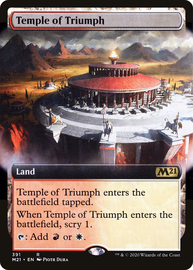 Temple of Triumph (Extended Art) (M21-391) - Core Set 2021: (Extended Art) Foil