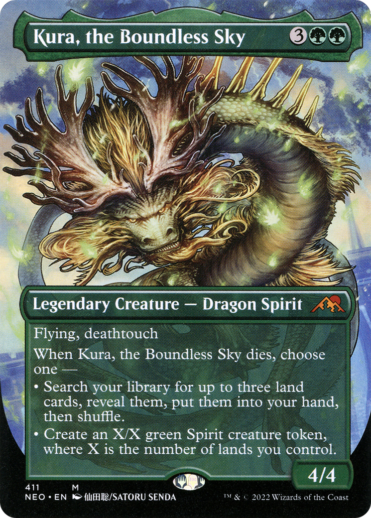Kura, the Boundless Sky (Borderless) (NEO-411) - Kamigawa: Neon Dynasty