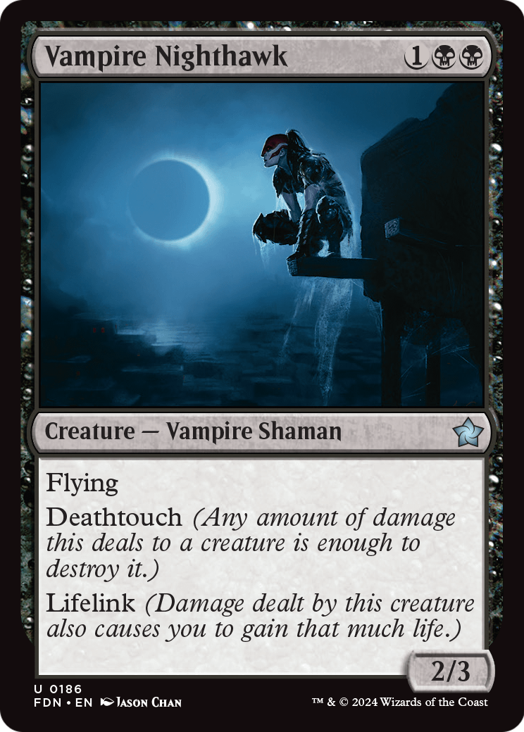 Vampire Nighthawk (0186) (FDN-186) - Foundations Foil