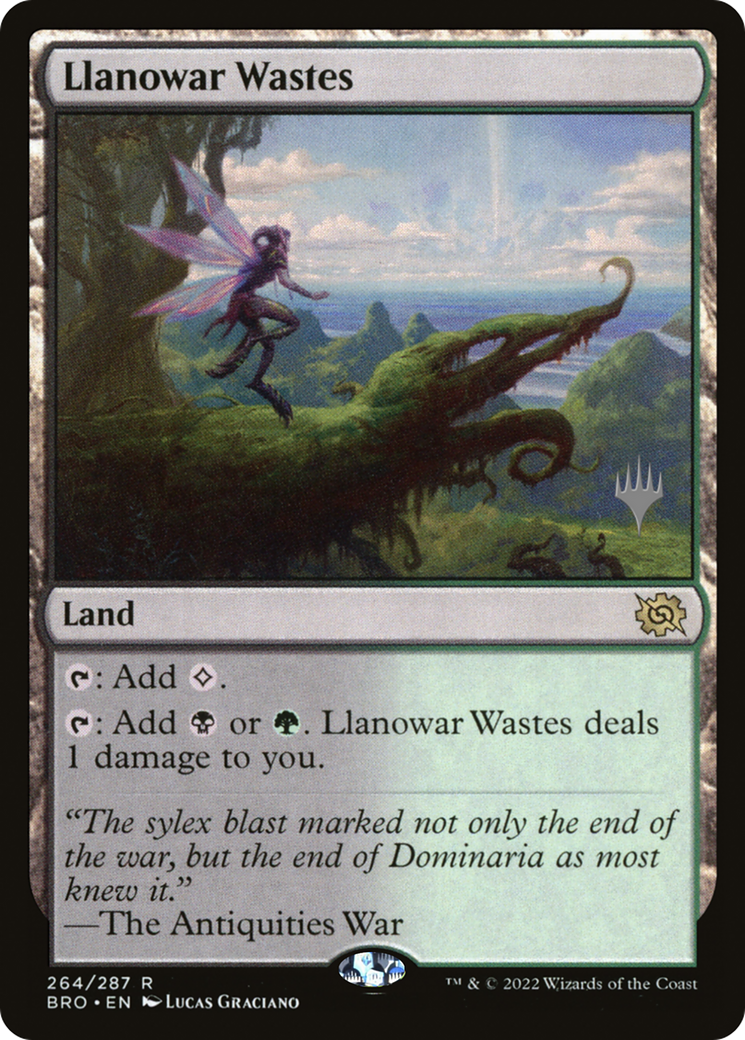 Llanowar Wastes (PPBRO-264) - The Brothers' War Promos Foil