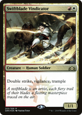 Swiftblade Vindicator (PRE-203S) - Guilds of Ravnica Promos Foil