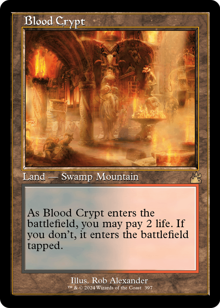 Blood Crypt (Retro Frame) (RVR-397) - Ravnica Remastered