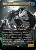 Blue, Loyal Raptor (Borderless) (REX-008) - Jurassic World Collection Foil