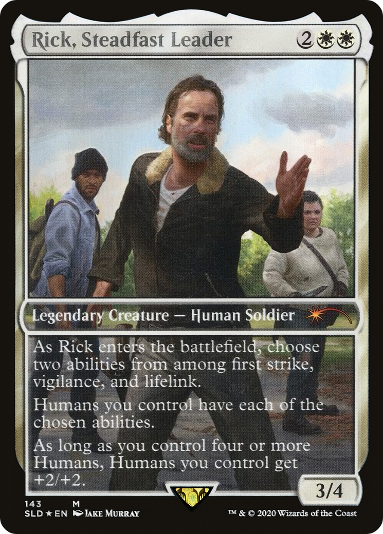Rick, Steadfast Leader (SLD-143) - Secret Lair Drop / Rick, Steadfast Leader: (Full Art) Foil