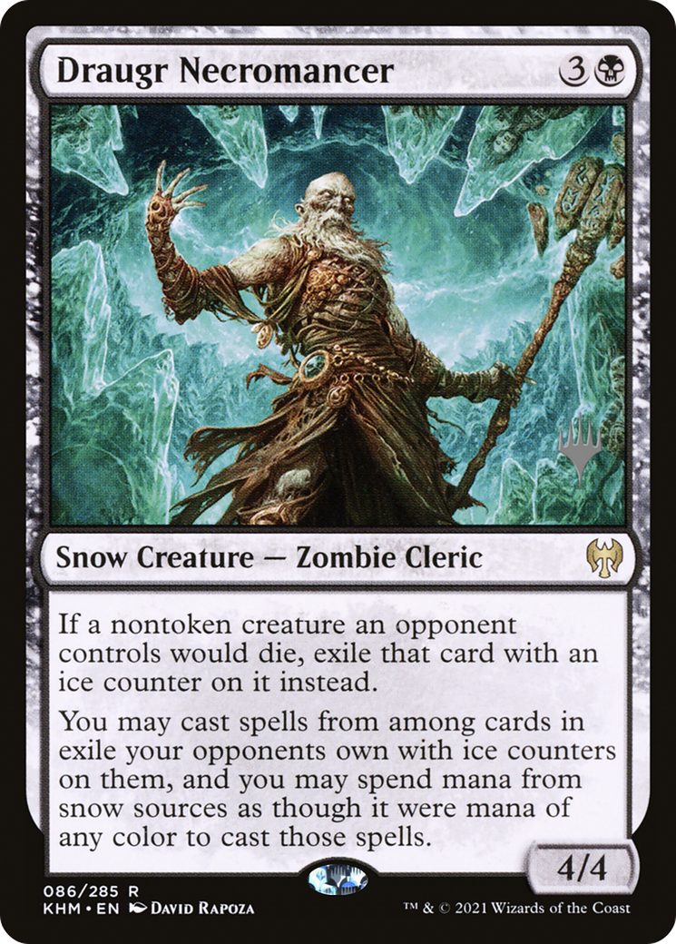 Draugr Necromancer (PPKHM-086) - Kaldheim Promos: (snow) Foil