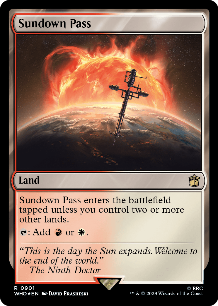 Sundown Pass (Surge Foil) (WHO-901) - Doctor Who Foil