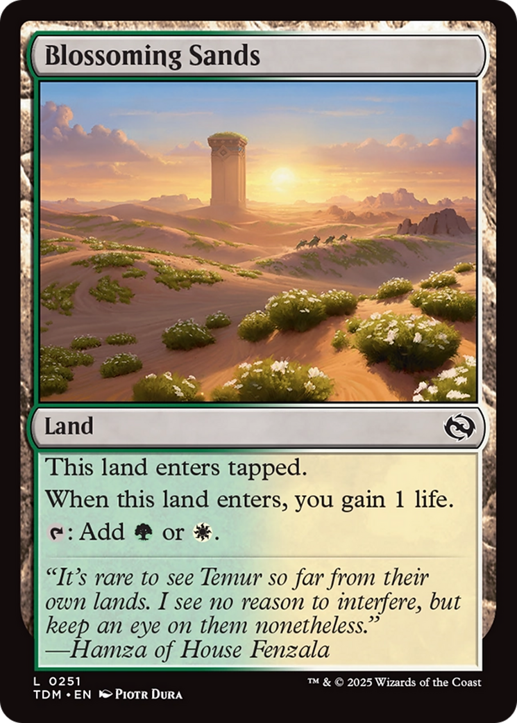 Blossoming Sands (TDM-251) - Tarkir: Dragonstorm Foil