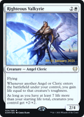Righteous Valkyrie (PRE-24S) - Kaldheim Promos Foil