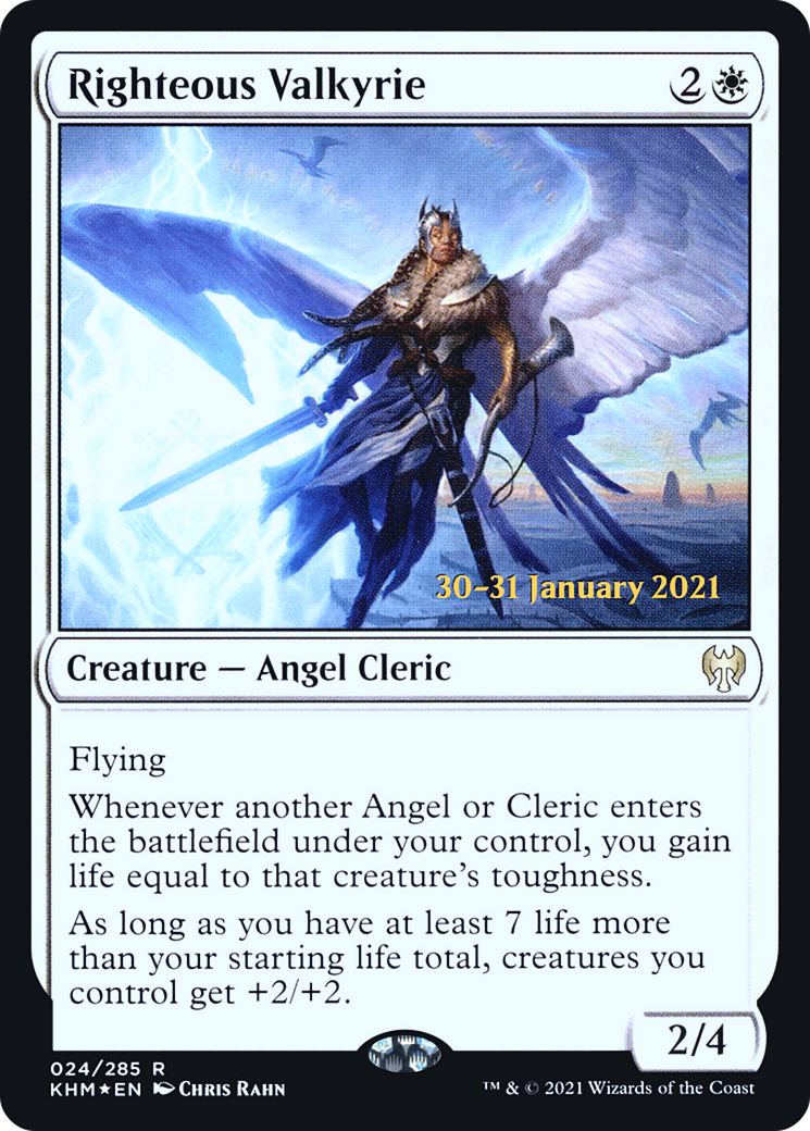 Righteous Valkyrie (PRE-24S) - Kaldheim Promos Foil