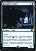 Primal Adversary (PRE-194S) - Innistrad: Midnight Hunt Promos Foil