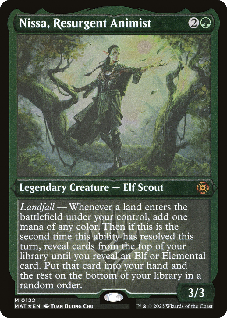 Nissa, Resurgent Animist (Foil Etched) (MAT-122) - March of the Machine: The Aftermath Foil