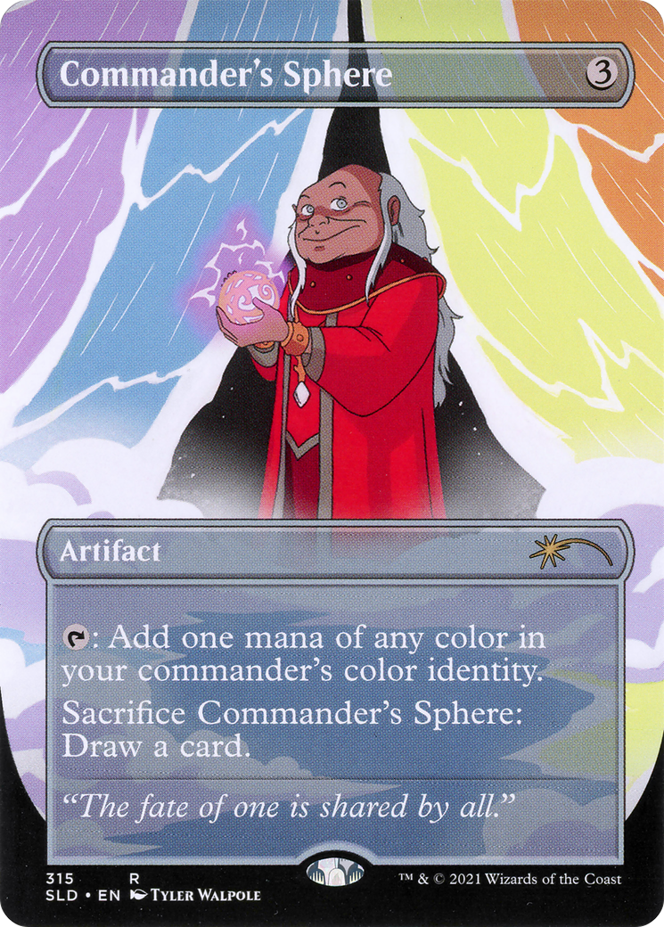 Commander's Sphere (315) (SLD-315) - Secret Lair Drop (Borderless) Foil