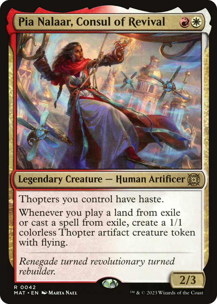 Pia Nalaar, Consul of Revival (MAT-042) - March of the Machine: The Aftermath Foil
