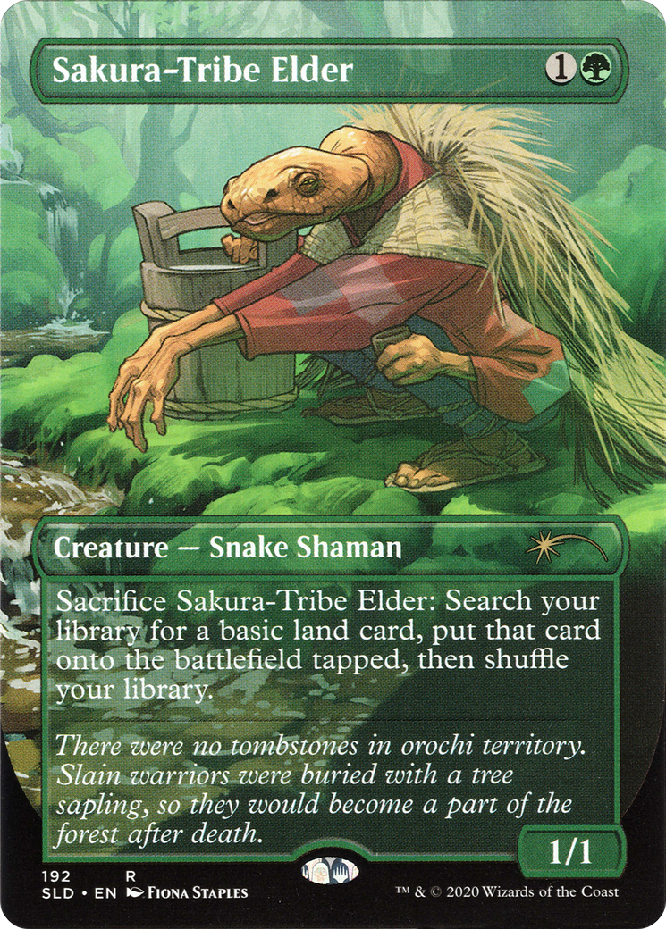 Sakura-Tribe Elder (SLD-192) - Secret Lair Drop (Borderless) Foil