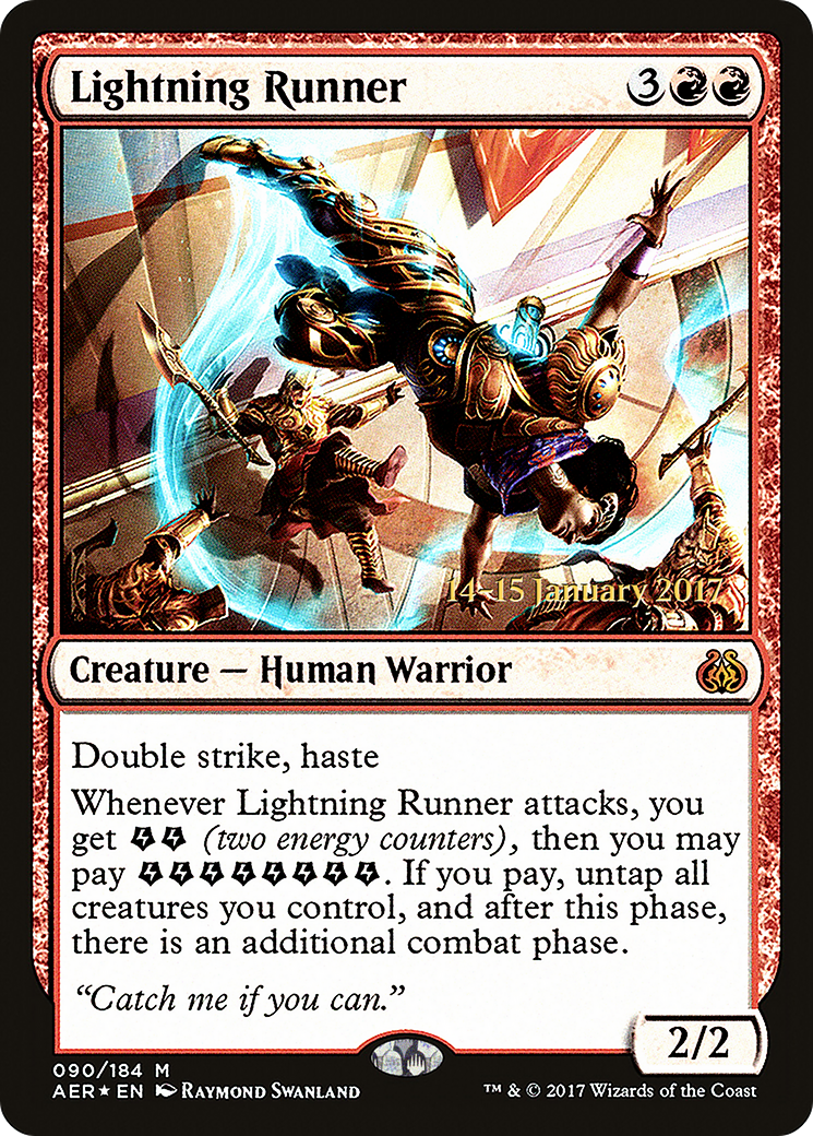 Lightning Runner (PRE-90S) - Aether Revolt Promos Foil