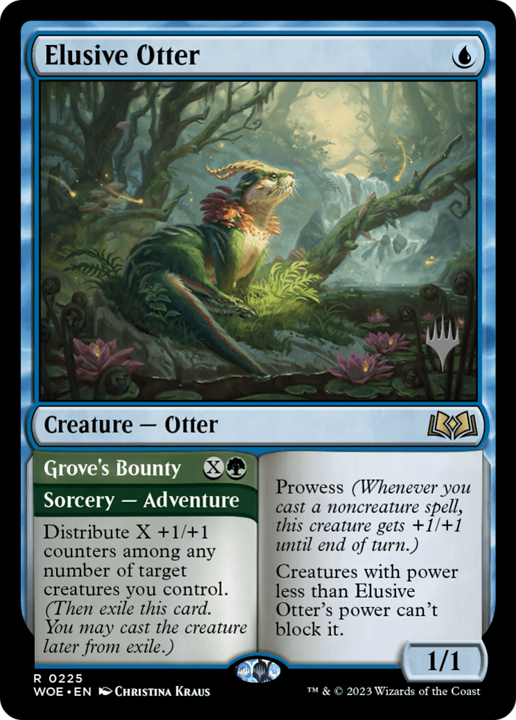 Elusive Otter (PPWOE-225) - Wilds of Eldraine Promos Foil