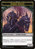 Zombie Knight Token (DOM-005) - Dominaria Tokens
