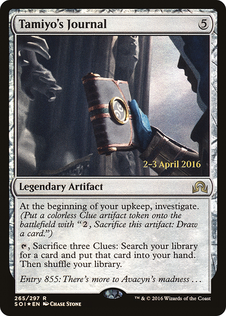 Tamiyo's Journal (Entry 855) (PRE-265S) - Shadows over Innistrad Promos Foil