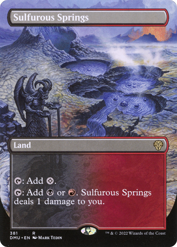 Sulfurous Springs (Borderless) (DMU-381) - Dominaria United Foil