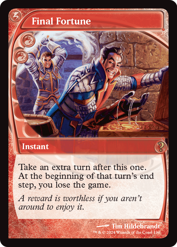 Final Fortune (Future Sight) (MB2-190) - Mystery Booster 2 Foil