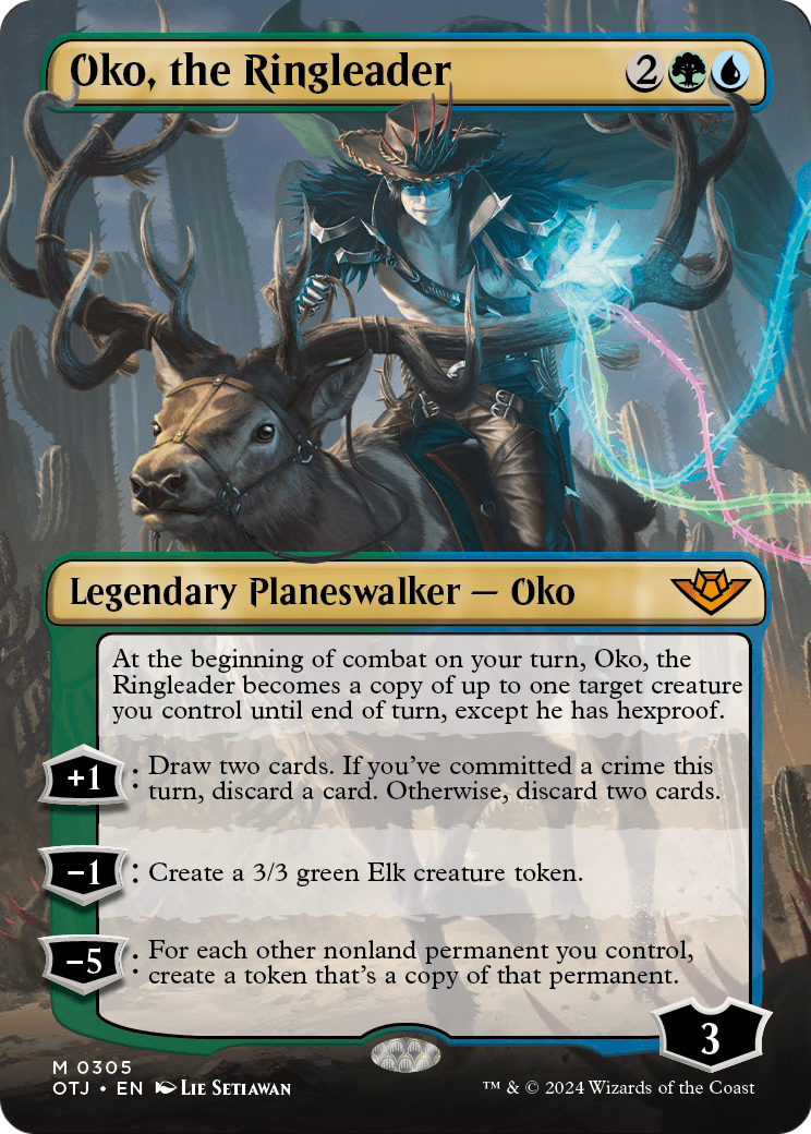 Oko, the Ringleader (Borderless) (OTJ-305) - Outlaws of Thunder Junction