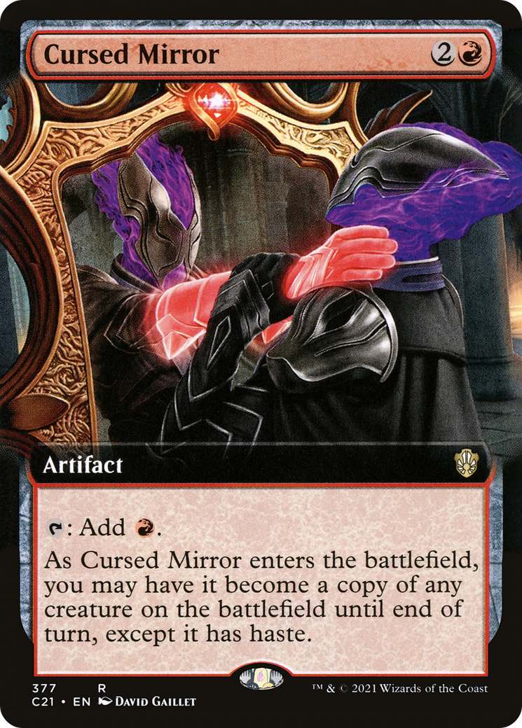 Cursed Mirror (Extended Art) (C21-377) - Commander 2021: (Extended Art)