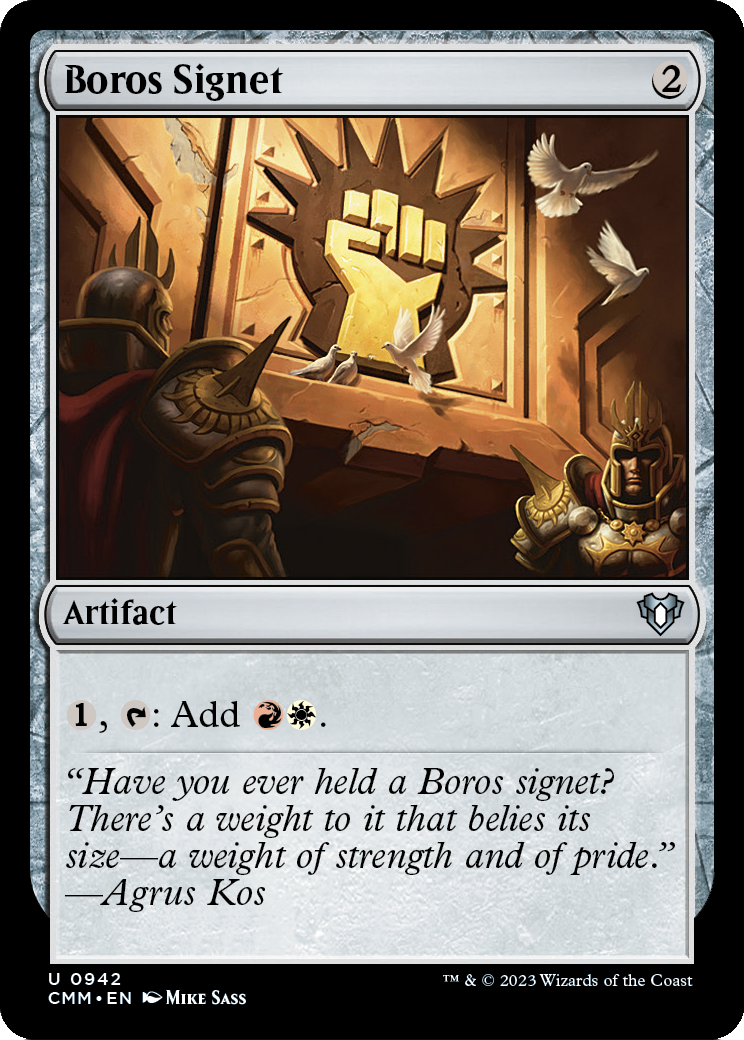 Boros Signet (CMM-942) - Commander Masters
