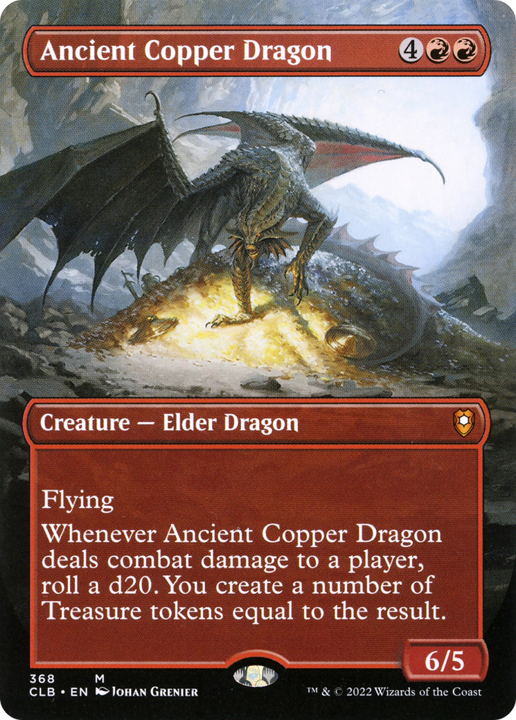 Ancient Copper Dragon (Borderless) (CLB-368) - Commander Legends: Battle for Baldur's Gate