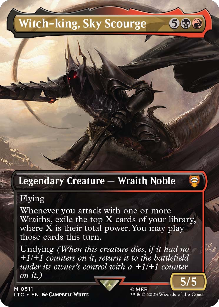 Witch-king, Sky Scourge (Borderless) (LTC-511) - Tales of Middle-earth Commander
