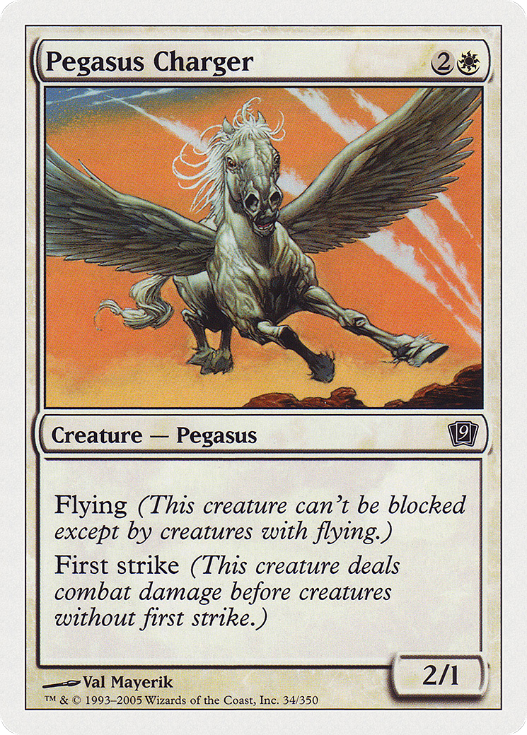 Pegasus Charger (9ED-034) - 9th Edition