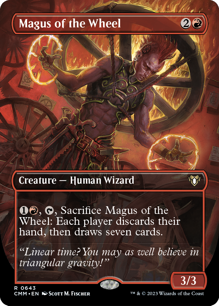 Magus of the Wheel (Borderless) (CMM-643) - Commander Masters Foil