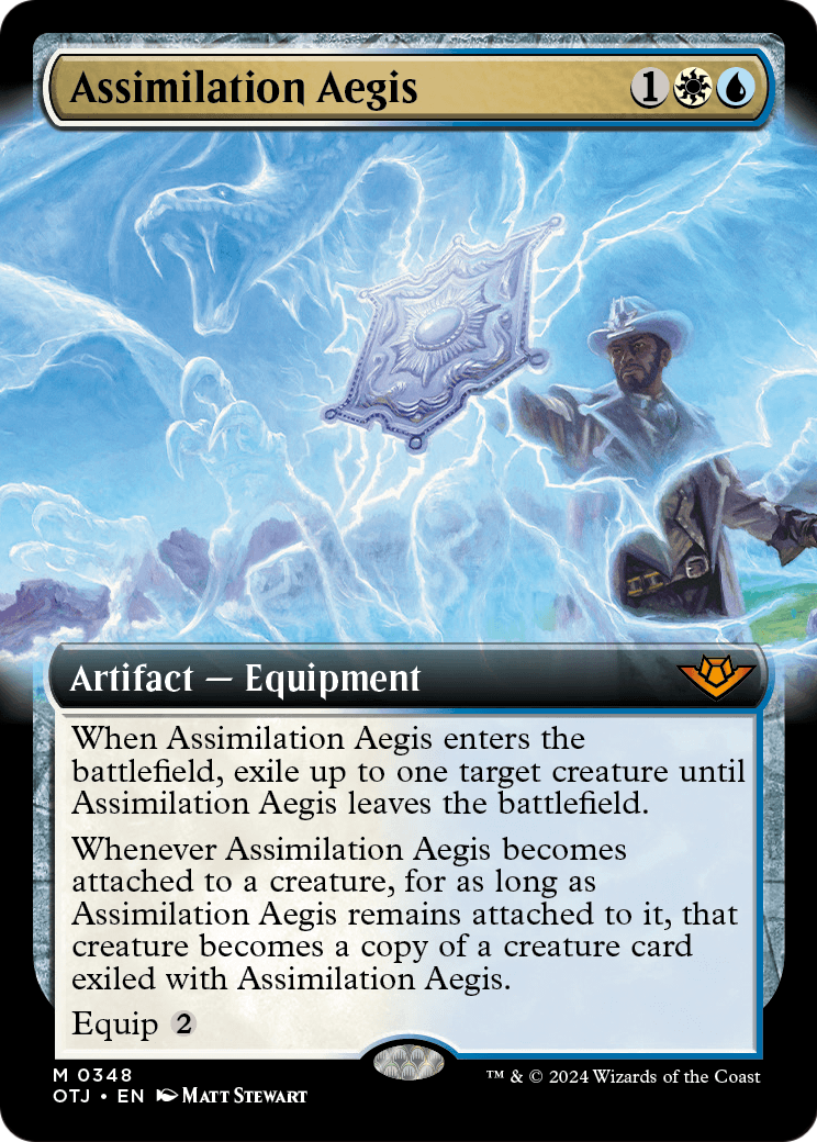 Assimilation Aegis (Extended Art) (OTJ-348) - Outlaws of Thunder Junction: (Extended Art) Foil